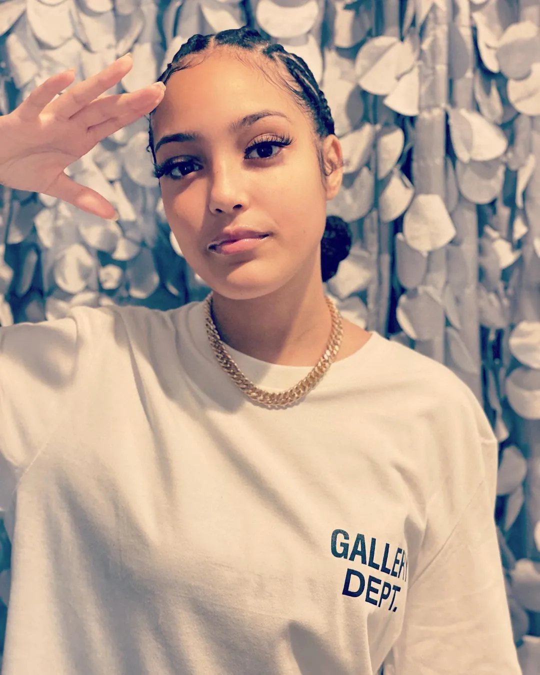 GALLERY DEPT. SOUVENIR L/S TEE English LOGO Basic Long Sleeve White S-XL Genuine Uniform Cylindrical No Side Seam Linen Cotton Fabric Garment Wash Preshrunk Correct Fit Correct Accessories